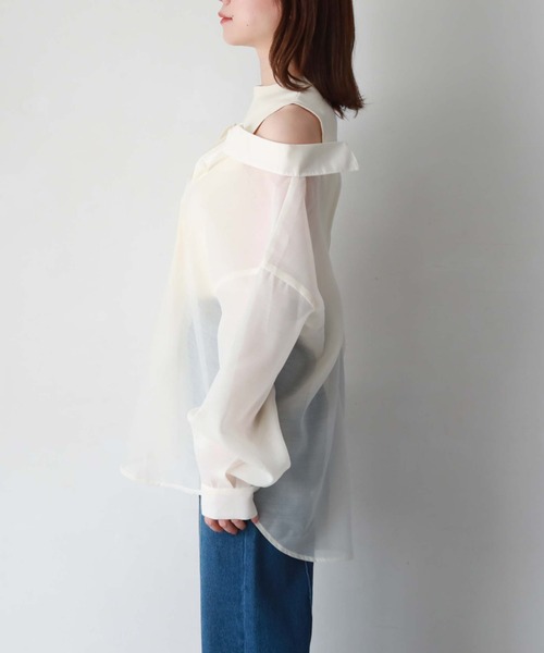 マルチｗａｙシアーシャツレイヤードＴＯＰＳ