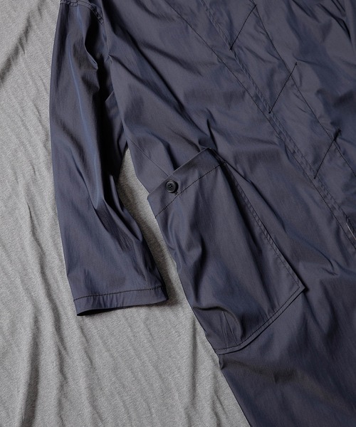 NUMBER (N)INE(ナンバーナイン)の「NUMBER (N)INE/ナンバーナイン BALMACAAN COAT/高密度ダブルフェイス配色バルマカーンコート(ステンカラーコート・メンズ・ネイビー/ブラック・3/4)」の4枚目の写真