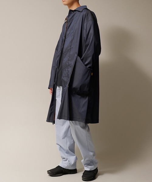 NUMBER (N)INE(ナンバーナイン)の「NUMBER (N)INE/ナンバーナイン BALMACAAN COAT/高密度ダブルフェイス配色バルマカーンコート(ステンカラーコート・メンズ・ネイビー/ブラック・3/4)」の18枚目の写真