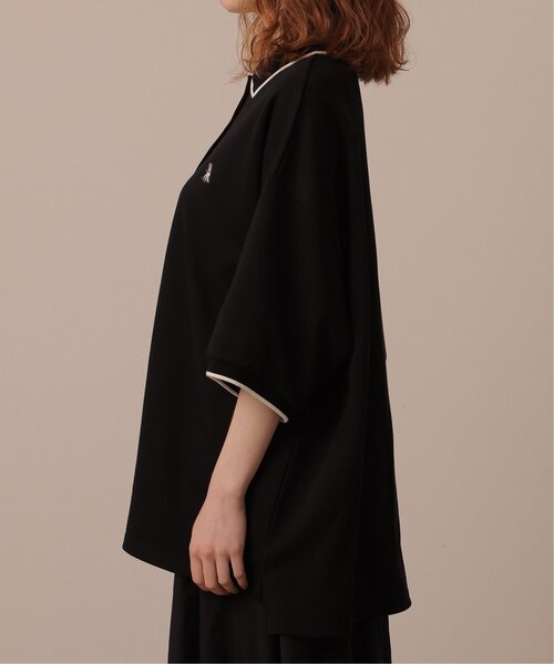 DOUBLE NAME（ダブルネーム）の「ミニ恐竜ワッペンポロシャツ（ポロシャツ・レディース・キナリ/グリーン/ブラック・FREE）」の11枚目の写真