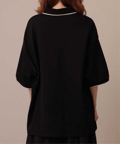 DOUBLE NAME（ダブルネーム）の「ミニ恐竜ワッペンポロシャツ（ポロシャツ・レディース・キナリ/グリーン/ブラック・FREE）」の12枚目の写真