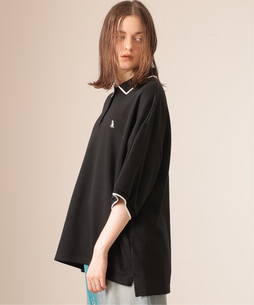 DOUBLE NAME（ダブルネーム）の「ミニ恐竜ワッペンポロシャツ（ポロシャツ・レディース・キナリ/グリーン/ブラック・FREE）」の17枚目の写真