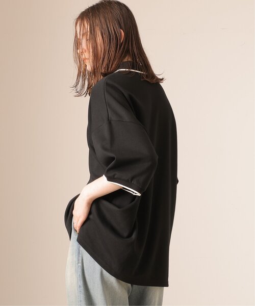 DOUBLE NAME（ダブルネーム）の「ミニ恐竜ワッペンポロシャツ（ポロシャツ・レディース・キナリ/グリーン/ブラック・FREE）」の18枚目の写真