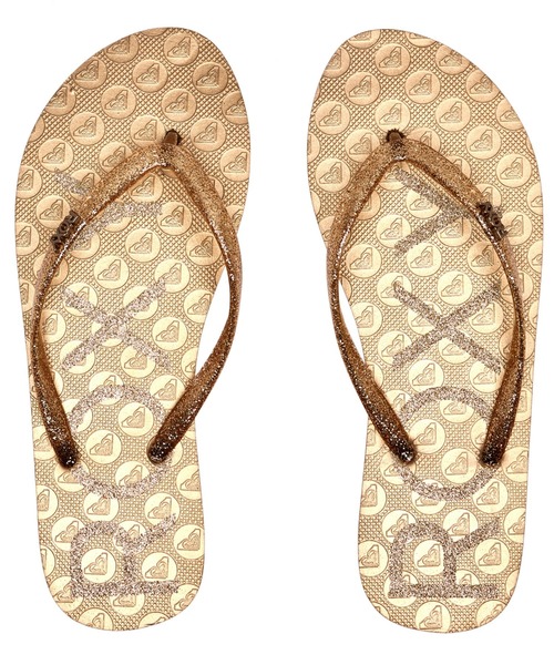 ROXY（ロキシー）の「VIVA SPARKLE/ロキシービーサン(ビーチサンダル)（サンダル・レディース・ホワイト/ブラック/ゴールド/ブラック系その他・23cm/24cm/25cm）」の4枚目の写真
