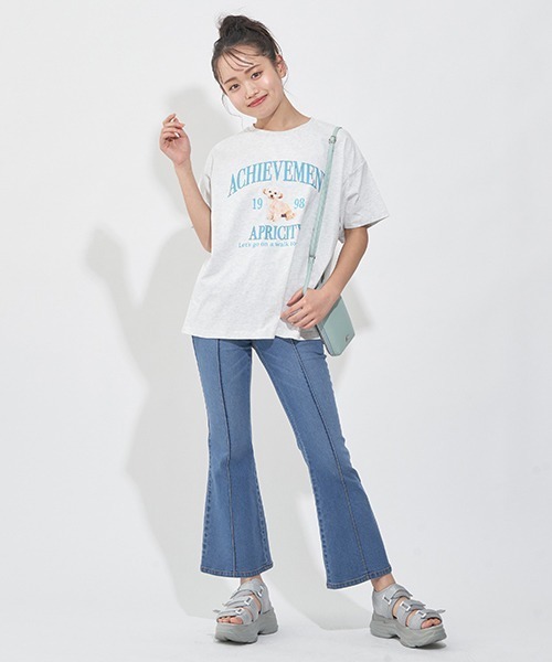 LOVETOXIC（ラブトキシック）の「デニムフレアパンツ（その他パンツ・キッズ・ブルー・S/M/L）」の13枚目の写真