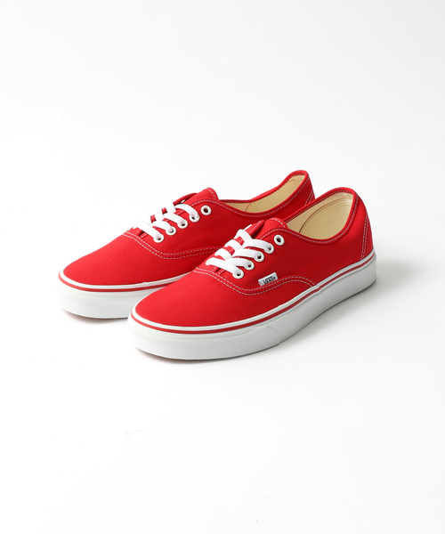 JOURNAL STANDARD relume（ジャーナルスタンダード　レリューム）の「VANS / ヴァンズ  Authentic VN000EE3BKA/VN000EE3RED（スニーカー・メンズ・ブラック/レッド・26cm/26.5cm/27cm/27.5cm/28cm）」の2枚目の写真