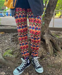 Healthknit（ヘルスニット）の「【 HealthKnit / ヘルスニット 】幾何学模様 総柄 レギンス 4167 SIP（レギンス/スパッツ）」