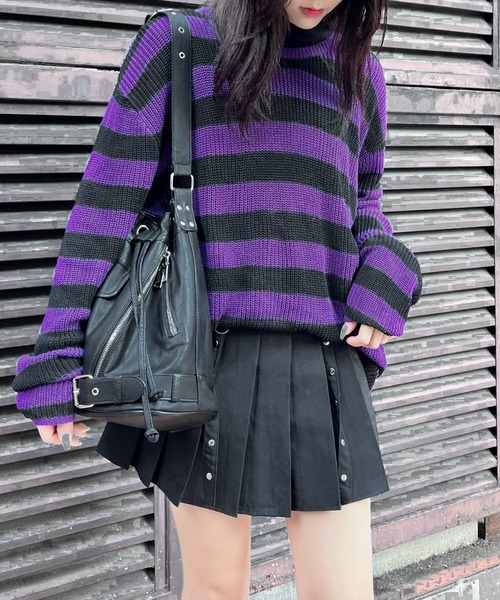 Figments（フィグメンツ）の「ライダース巾着ショルダーバッグ（ショルダーバッグ・レディース・ブラック・FREE）」の13枚目の写真