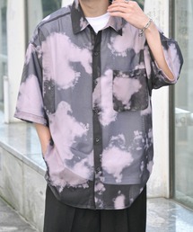 NILWAY | 総柄オーバーサイズメッシュシアーシャツ(シャツ/ブラウス)