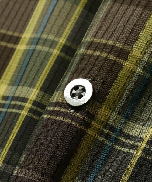 BEAMS(ビームス)の「BEAMS / ルーズフィット チェック オープンカラーシャツ(シャツ/ブラウス・メンズ・ブルー/ブラウン/オレンジ・M/L/XL/S)」の13枚目の写真