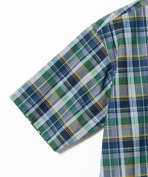 BEAMS(ビームス)の「BEAMS / ルーズフィット チェック オープンカラーシャツ(シャツ/ブラウス・メンズ・ブルー/ブラウン/オレンジ・M/L/XL/S)」の7枚目の写真