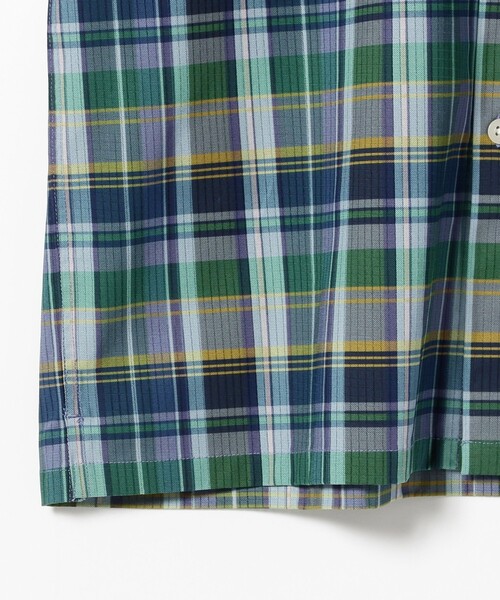 BEAMS(ビームス)の「BEAMS / ルーズフィット チェック オープンカラーシャツ(シャツ/ブラウス・メンズ・ブルー/ブラウン/オレンジ・M/L/XL/S)」の6枚目の写真