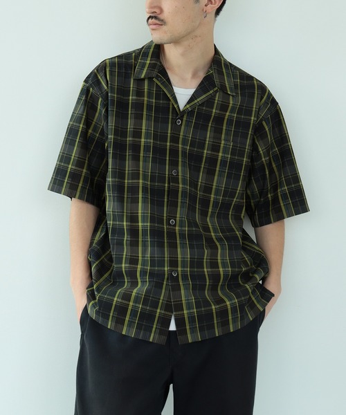 BEAMS(ビームス)の「BEAMS / ルーズフィット チェック オープンカラーシャツ(シャツ/ブラウス・メンズ・ブルー/ブラウン/オレンジ・M/L/XL/S)」の21枚目の写真