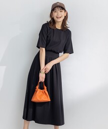 【接触冷感・洗える】美シルエットポンチ ワンピース