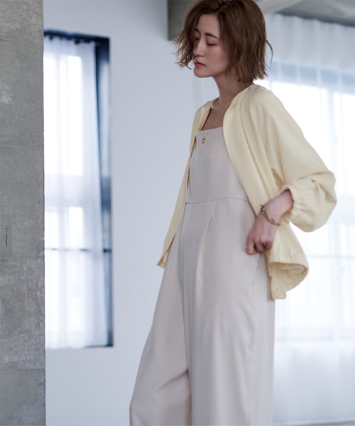 UR'S（ユアーズ）の「ﾊﾞﾙｰﾝｼﾙｴｯﾄｸﾙｰﾈｯｸﾌﾞﾙｿﾞﾝ（ブルゾン・レディース・アイボリー/ブラック/カーキ・L/S/M）」の8枚目の写真