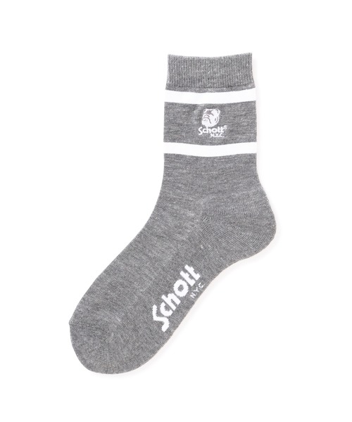 schott（ショット）の「【直営限定】Schott/ショット/HIGH SOCKS STENCIL BULLDOG/ハイソックス ステンシルブルドッグ（ソックス/靴下・メンズ・その他24・F）」の4枚目の写真