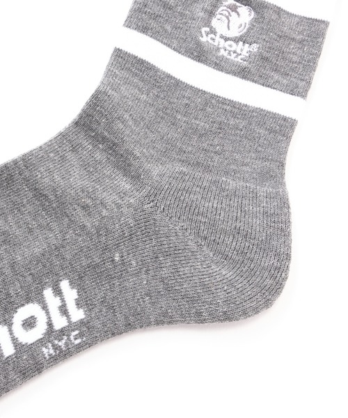 schott（ショット）の「【直営限定】Schott/ショット/HIGH SOCKS STENCIL BULLDOG/ハイソックス ステンシルブルドッグ（ソックス/靴下・メンズ・その他24・F）」の6枚目の写真