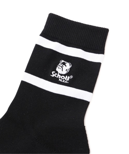 schott（ショット）の「【直営限定】Schott/ショット/HIGH SOCKS STENCIL BULLDOG/ハイソックス ステンシルブルドッグ（ソックス/靴下・メンズ・その他24・F）」の8枚目の写真
