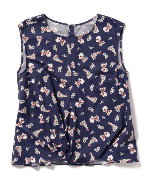 BEAMS LIGHTS Women's（ビームスライツ ウィメンズ）の「BEAMS LIGHTS / マリン柄 ノースリーブプルオーバー（シャツ/ブラウス・レディース・オフホワイト/ネイビー・36/38）」の13枚目の写真