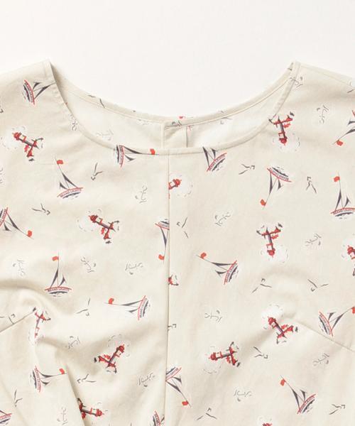 BEAMS LIGHTS Women's（ビームスライツ ウィメンズ）の「BEAMS LIGHTS / マリン柄 ノースリーブプルオーバー（シャツ/ブラウス・レディース・オフホワイト/ネイビー・36/38）」の3枚目の写真