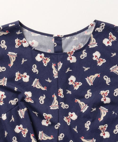 BEAMS LIGHTS Women's（ビームスライツ ウィメンズ）の「BEAMS LIGHTS / マリン柄 ノースリーブプルオーバー（シャツ/ブラウス・レディース・オフホワイト/ネイビー・36/38）」の7枚目の写真