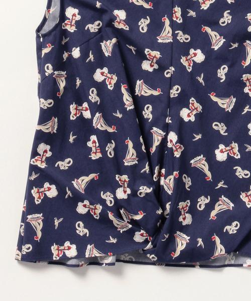 BEAMS LIGHTS Women's（ビームスライツ ウィメンズ）の「BEAMS LIGHTS / マリン柄 ノースリーブプルオーバー（シャツ/ブラウス・レディース・オフホワイト/ネイビー・36/38）」の9枚目の写真