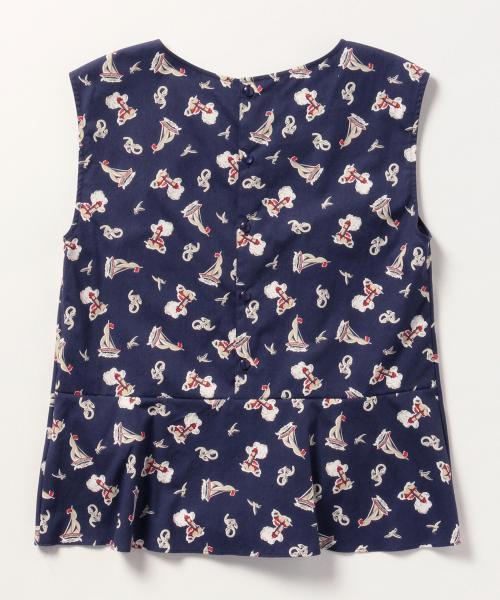 BEAMS LIGHTS Women's（ビームスライツ ウィメンズ）の「BEAMS LIGHTS / マリン柄 ノースリーブプルオーバー（シャツ/ブラウス・レディース・オフホワイト/ネイビー・36/38）」の10枚目の写真