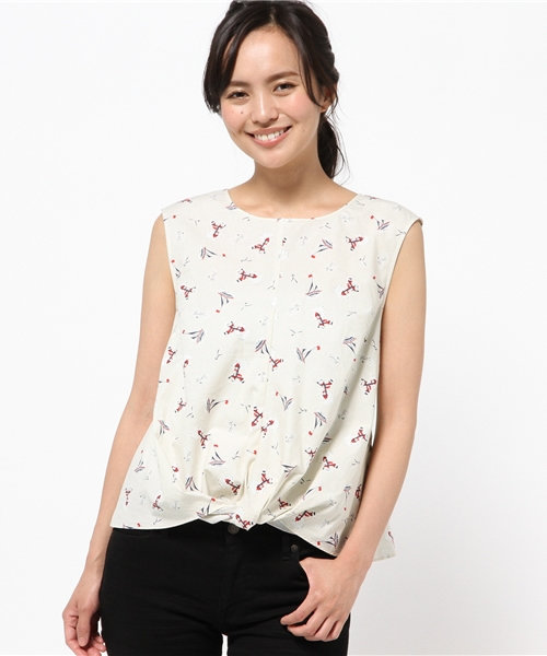 BEAMS LIGHTS Women's（ビームスライツ ウィメンズ）の「BEAMS LIGHTS / マリン柄 ノースリーブプルオーバー（シャツ/ブラウス・レディース・オフホワイト/ネイビー・36/38）」の11枚目の写真