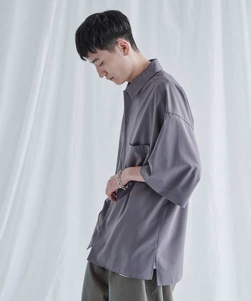 【PUBLIC TOKYO】ウールツイルオーバーシャツ PUBLIC TOKYO（パブリックトウキョウ）の「ウールツイルオーバー