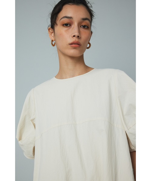 HeRIN.CYE(ヘリンドットサイ)の「Volume sleeve dress (ボリューム スリーブ ドレス)(ワンピース・レディース・ブラック/オフホワイト・FREE)」の14枚目の写真