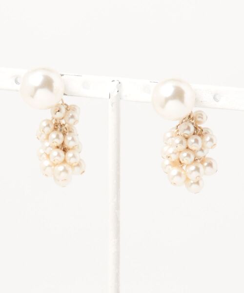 Dorry Doll（ドリードール）の「リバーシブルパールピアス（ピアス（両耳用）・レディース・オフホワイト・FREE）」の4枚目の写真