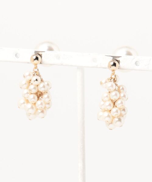 Dorry Doll（ドリードール）の「リバーシブルパールピアス（ピアス（両耳用）・レディース・オフホワイト・FREE）」の3枚目の写真