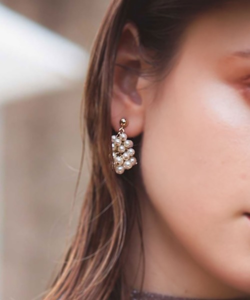 Dorry Doll（ドリードール）の「リバーシブルパールピアス（ピアス（両耳用）・レディース・オフホワイト・FREE）」の6枚目の写真