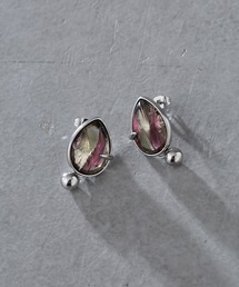 ヴィンテージガラス ドロップピアス