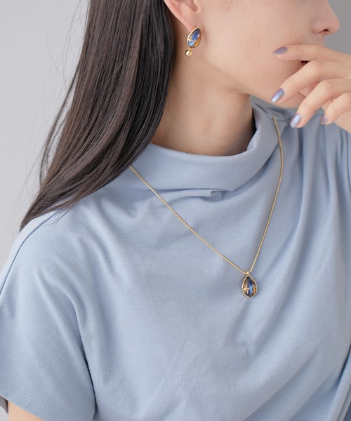 ear PAPILLONNER(イアパピヨネ)の「ヴィンテージガラス ドロップピアス(ピアス(両耳用)・レディース・シルバー/ゴールド・FREE)」の14枚目の写真