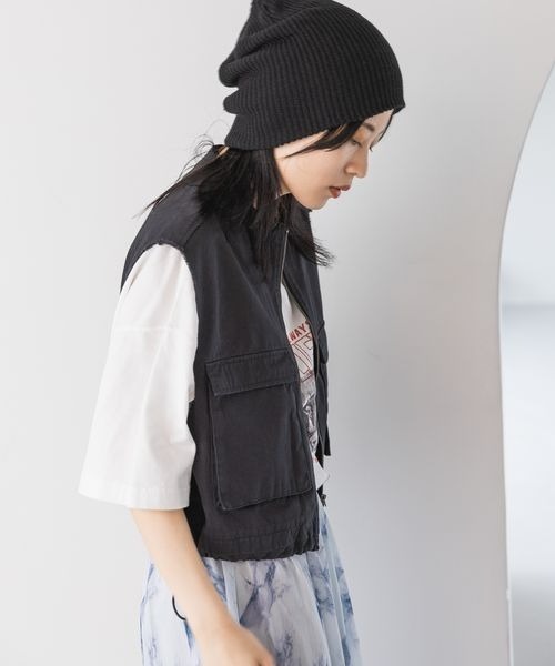 JEANASIS（ジーナシス）の「BASICニットビーニー/907264（ニットキャップ/ビーニー・レディース・ブラック/グレー/ベージュ・FREE）」の6枚目の写真