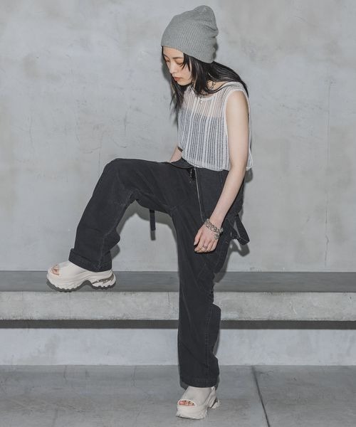 JEANASIS（ジーナシス）の「BASICニットビーニー/907264（ニットキャップ/ビーニー・レディース・ブラック/グレー/ベージュ・FREE）」の17枚目の写真