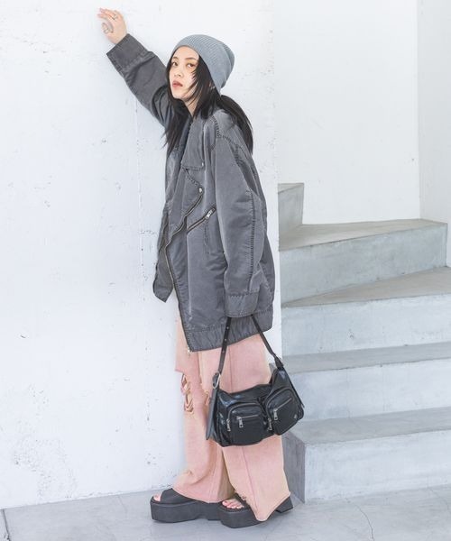 JEANASIS（ジーナシス）の「BASICニットビーニー/907264（ニットキャップ/ビーニー・レディース・ブラック/グレー/ベージュ・FREE）」の21枚目の写真