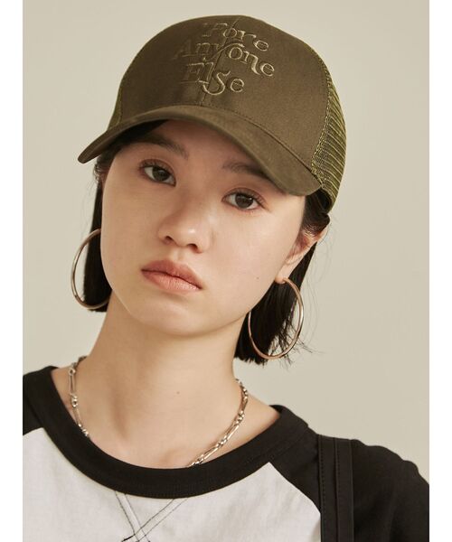 EMODA（エモダ）の「ロゴメッシュCAP（キャップ・レディース・カーキ/ブラック・FREE）」の8枚目の写真