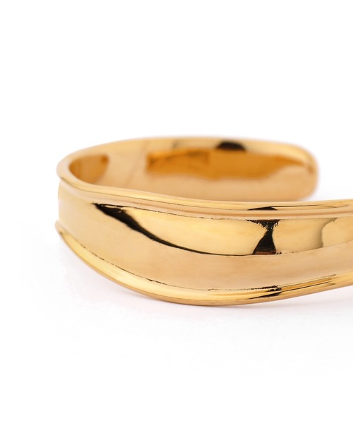 ANEMONE（アネモネ）の「セミウェーブメタルバングル（バングル/リストバンド・レディース・シルバー/ゴールド・FREE）」の5枚目の写真