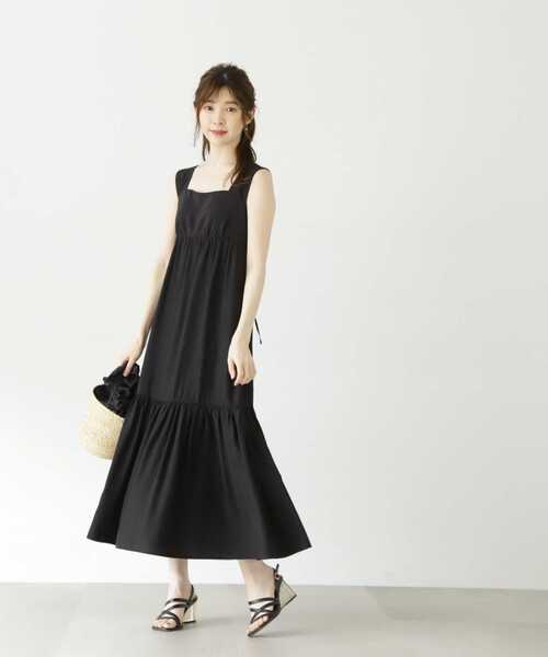 PROPORTION BODY DRESSING（プロポーションボディドレッシング）の「＜Ｅ＞ティアードマキシワンピース / 1213247701（ワンピース・レディース・ブラック/ホワイト・SMALL/MEDIUM）」の3枚目の写真