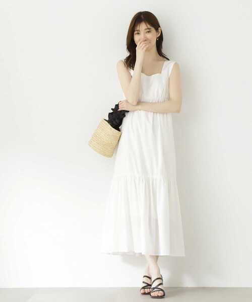 PROPORTION BODY DRESSING（プロポーションボディドレッシング）の「＜Ｅ＞ティアードマキシワンピース / 1213247701（ワンピース・レディース・ブラック/ホワイト・SMALL/MEDIUM）」の4枚目の写真