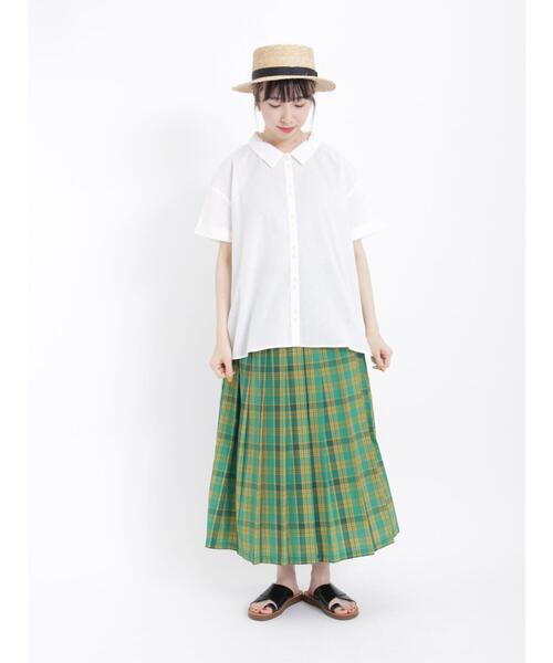 Samansa Mos2（サマンサ モスモス）の「二つ並びボタンシャツ（シャツ