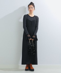 Ray BEAMS | Ray BEAMS / ナロー ビスチェ ワンピース(ワンピース)