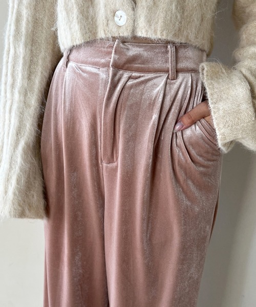 Olu.（オルドット）の「オリジナルベロアパンツ（その他パンツ・レディース・ピンク/ブラウン/チャコールグレー・2/1/0）」の12枚目の写真