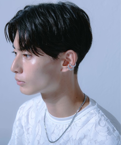 Ellno Loset(エルノロゼット)の「2SETイヤーカフ(イヤーカフ・メンズ・シルバー・FREE)」の2枚目の写真
