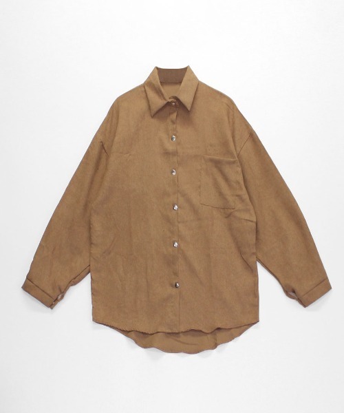 Riff（リフ）の「オーバーシャツ（シャツ/ブラウス・レディース・ブラック/パープル/キャメル・M/L/XL）」の13枚目の写真