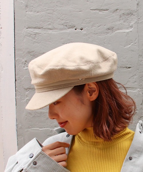 Casselini（キャセリーニ）の「ポイントレザーキャスケット（キャスケット・レディース・ブラック/アイボリー/チェック・FREE）」の4枚目の写真