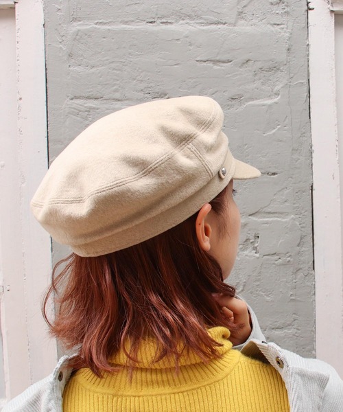 Casselini（キャセリーニ）の「ポイントレザーキャスケット（キャスケット・レディース・ブラック/アイボリー/チェック・FREE）」の5枚目の写真