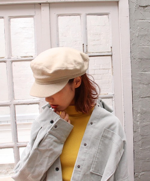 Casselini（キャセリーニ）の「ポイントレザーキャスケット（キャスケット・レディース・ブラック/アイボリー/チェック・FREE）」の6枚目の写真